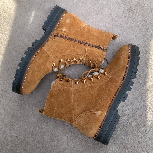 Crown & Ivy Naomi Genuine Suede Boots Sz 7.5 NWT - Picture 11 of 16